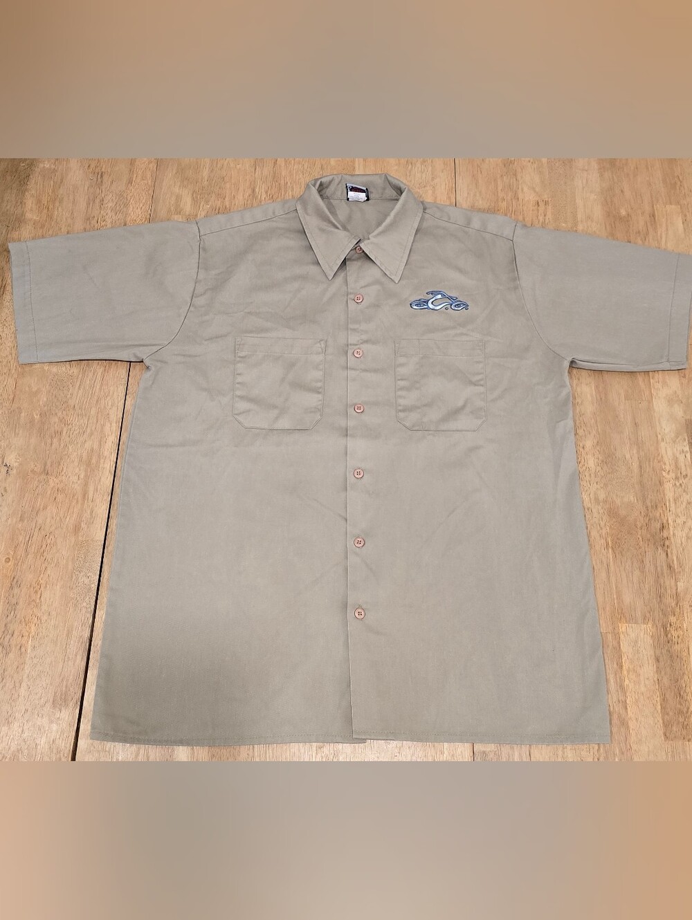 VINTAGE ORANGE COUNTY CHOPPERS SHIRT - BUTTON UP - MECHANICS SHIRT - Y2K - 2000S
